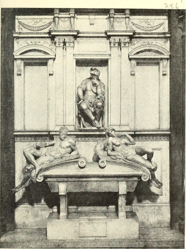 An illustration from Famous sculpture as seen and described by great writers, 1910, leaf 378