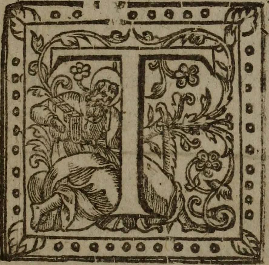 An illustration from The Famous Tragedy of the Rich Ievv of Malta. : As it was playd before the King and Qveene, in his Majesties Theatre at White-Hall, by her Majesties Servants at the Cock-pit., 1633, leaf 8