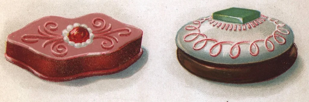 An illustration from Fancy Cake Baking (1926), 1926, leaf 136
