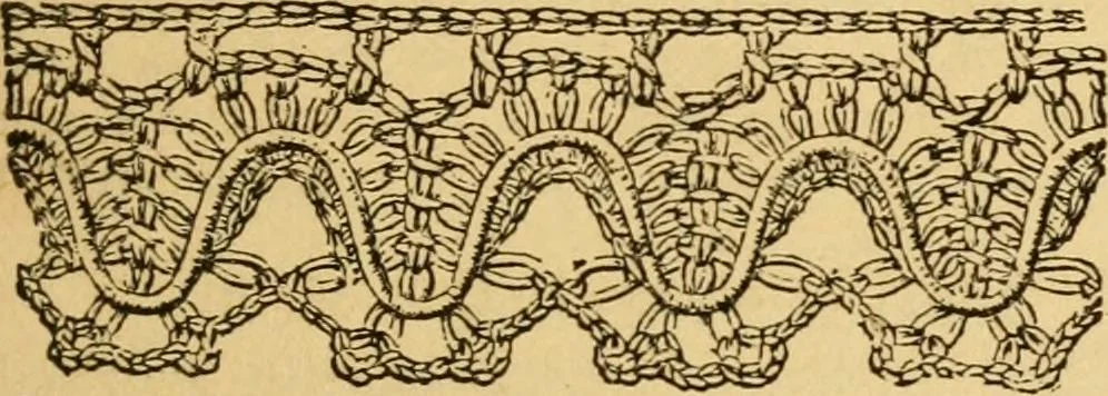An illustration from Fancy braid and crochet book, 1885, leaf 11
