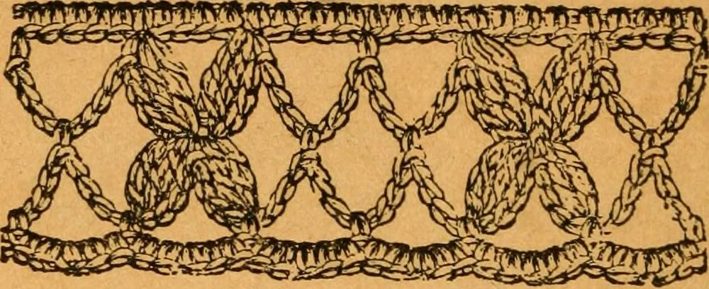 An illustration from Fancy braid and crochet book, 1885, leaf 18