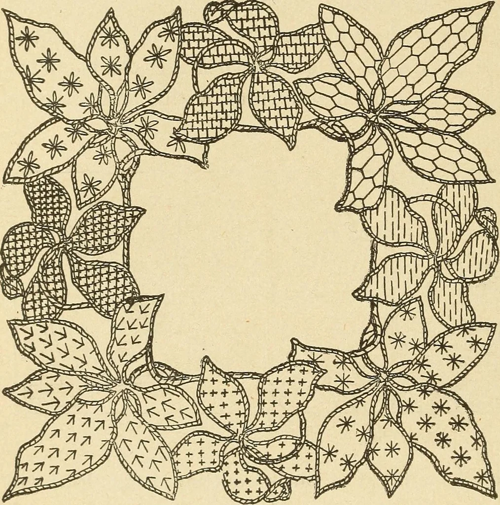An illustration from Fancy work for pleasure and profit, 1905, leaf 110