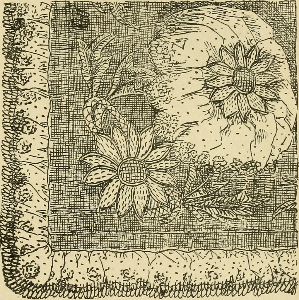 An illustration from Fancy work for pleasure and profit, 1905, leaf 207