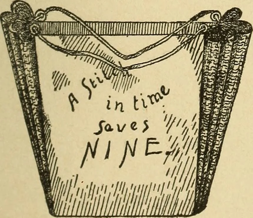 An illustration from Fancy work for pleasure and profit, 1905, leaf 217