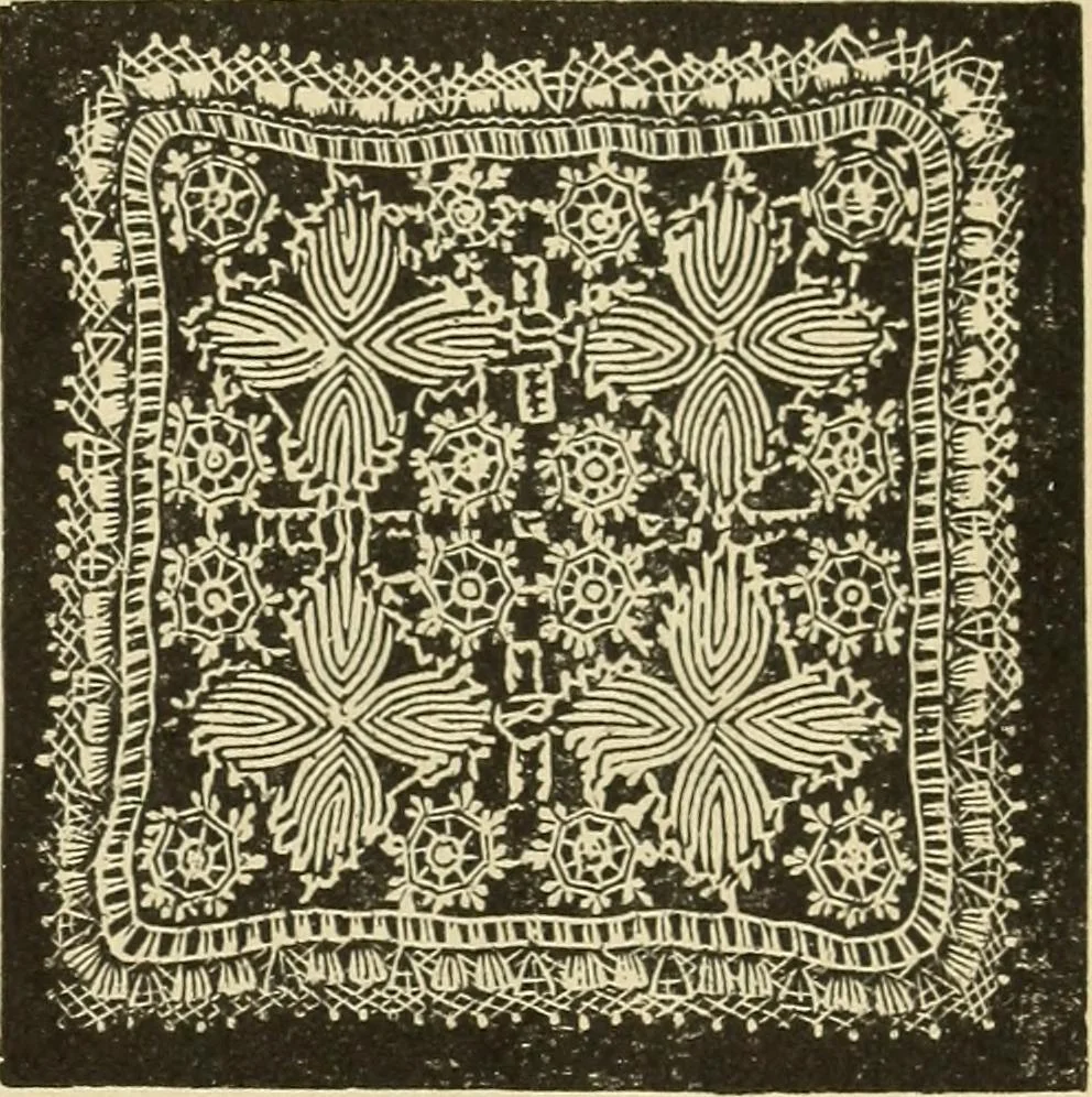 An illustration from Fancy work for pleasure and profit, 1905, leaf 413