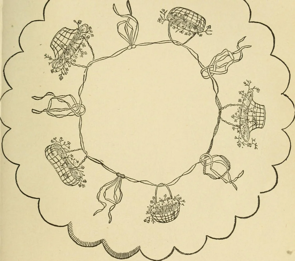 An illustration from Fancy work for pleasure and profit, 1905, leaf 477