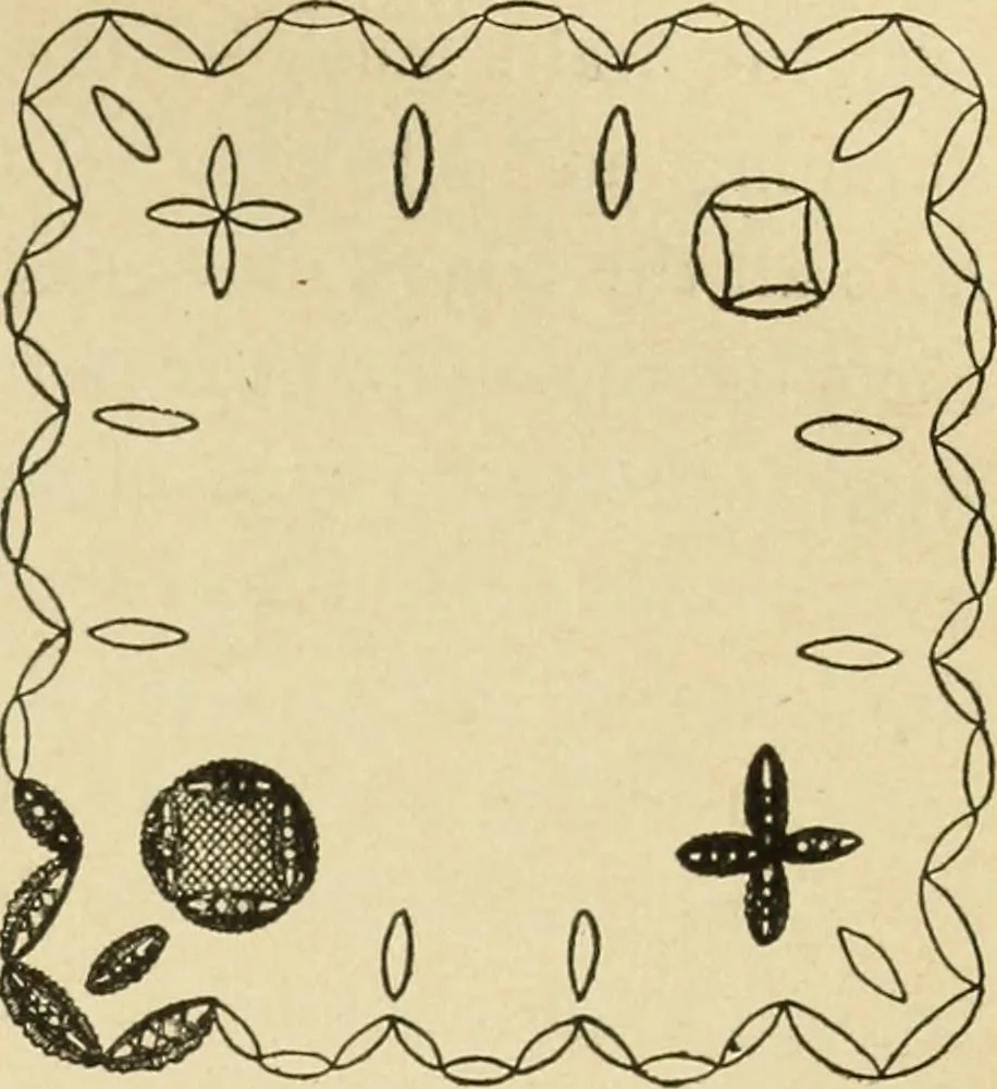 An illustration from Fancy work for pleasure and profit, 1905, leaf 487