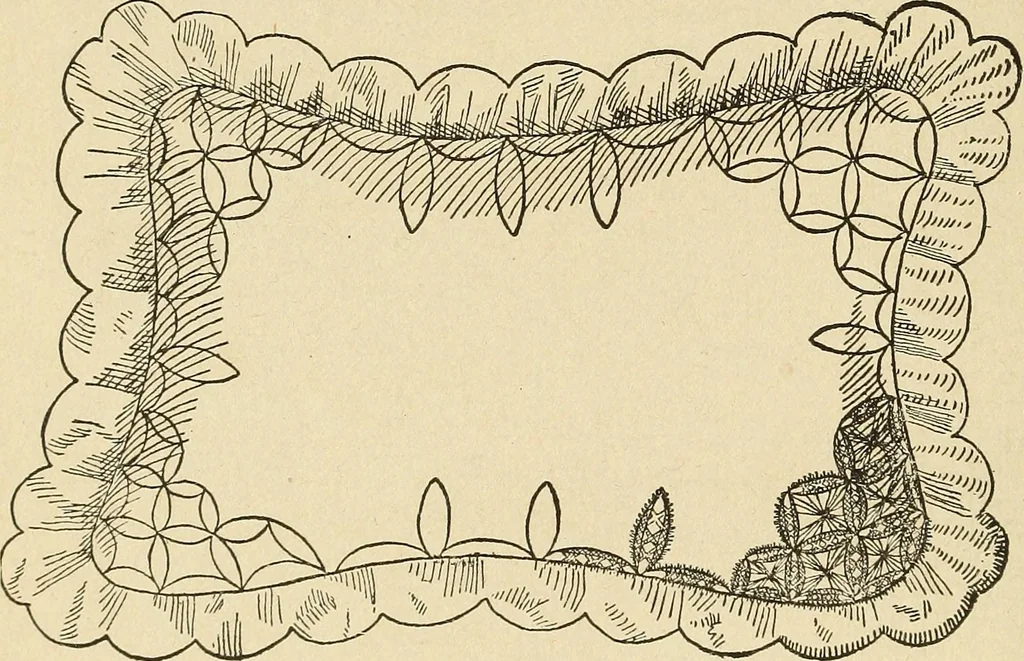 An illustration from Fancy work for pleasure and profit, 1905, leaf 488