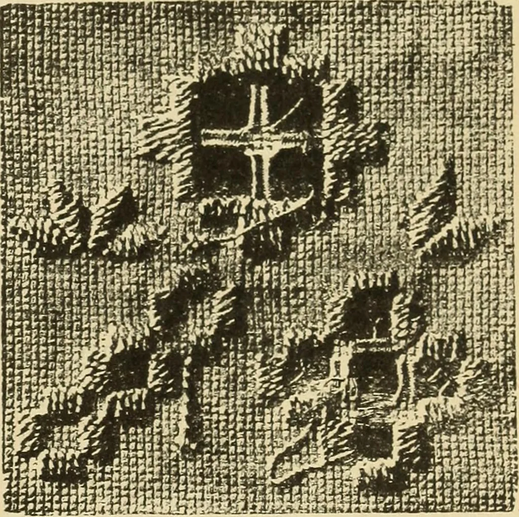 An illustration from Fancy work for pleasure and profit, 1905, leaf 491