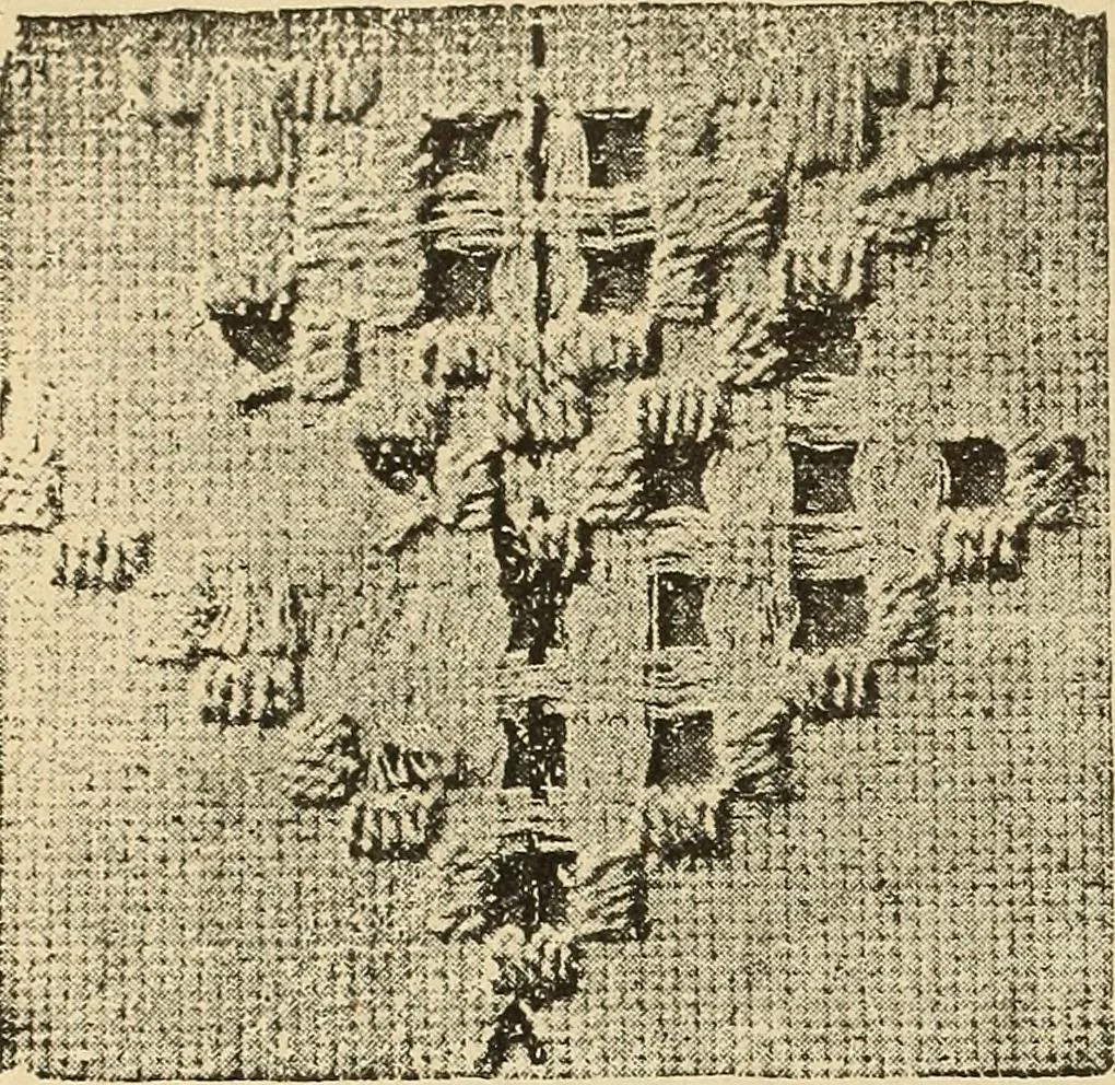 An illustration from Fancy work for pleasure and profit, 1905, leaf 494