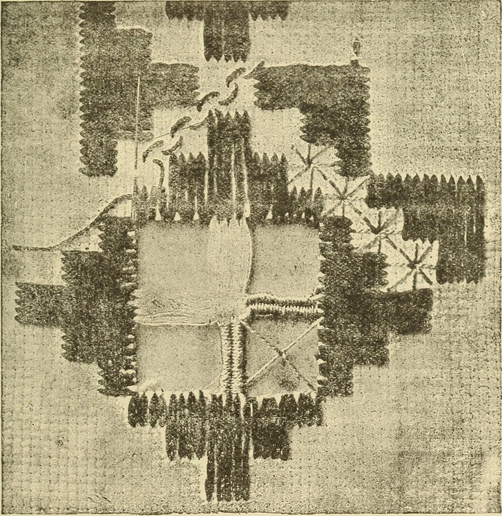 An illustration from Fancy work for pleasure and profit, 1905, leaf 497