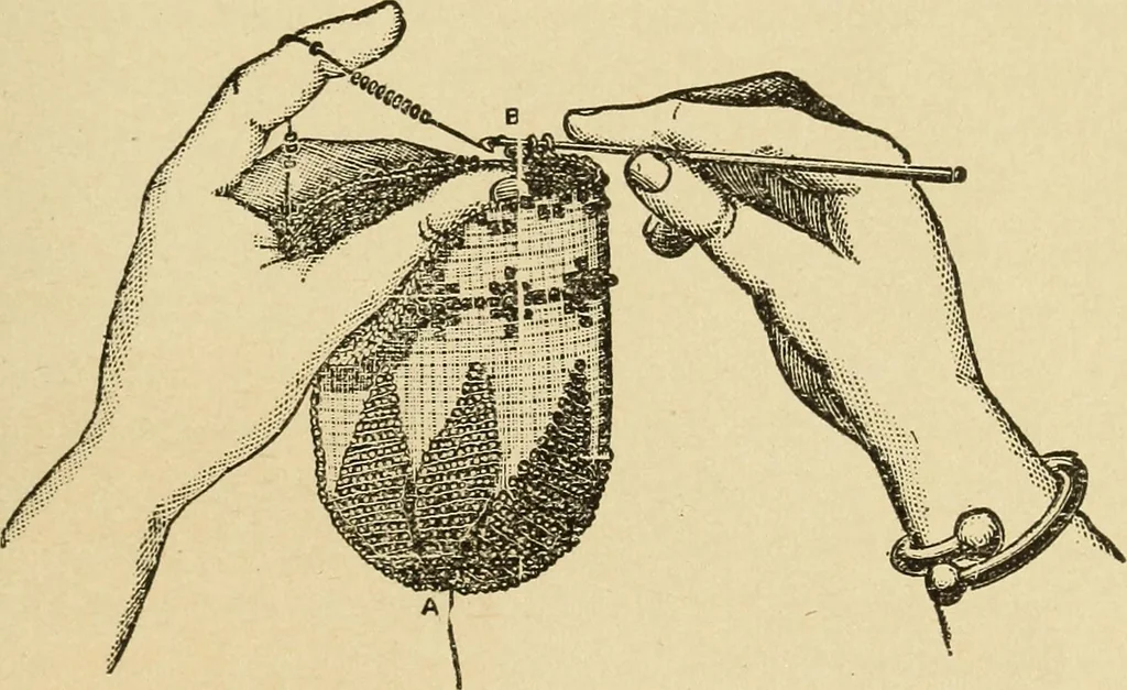 An illustration from Fancy work for pleasure and profit, 1905, leaf 505