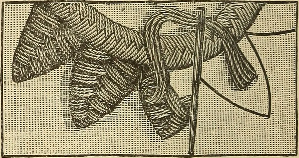 An illustration from Fancy work for pleasure and profit, 1905, leaf 54