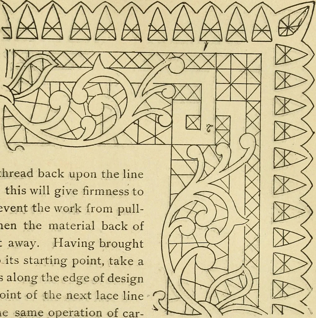An illustration from Fancy work for pleasure and profit, 1905, leaf 91