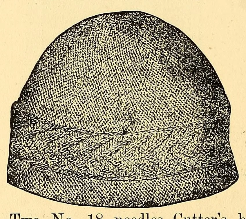 An illustration from Fancy work recreations : a complete guide to knitting, crochet, and home adornment, 1885, leaf 158