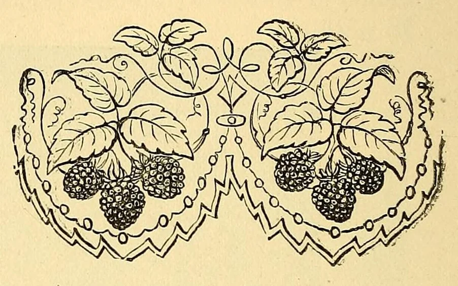An illustration from Fancy work recreations : a complete guide to knitting, crochet, and home adornment, 1885, leaf 370