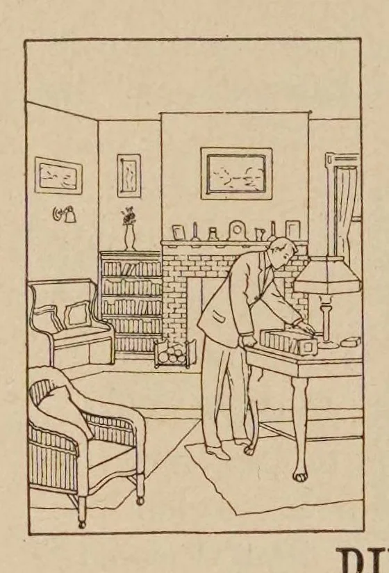 An illustration from Farmers paint book, 1917, leaf 34