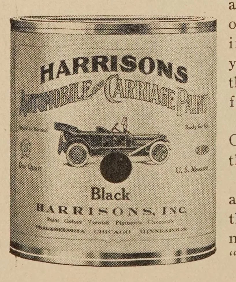 An illustration from Farmers paint book, 1917, leaf 38