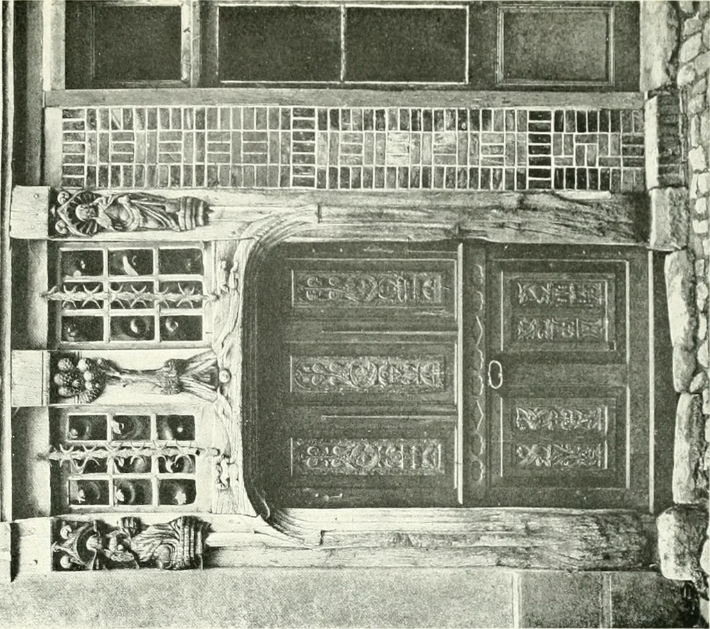 An illustration from Farm houses, manor houses, minor chateaux and small churches : from the eleventh to the sixteenth centuries, in Normandy, Brittany and other parts of France, 1917, leaf 102