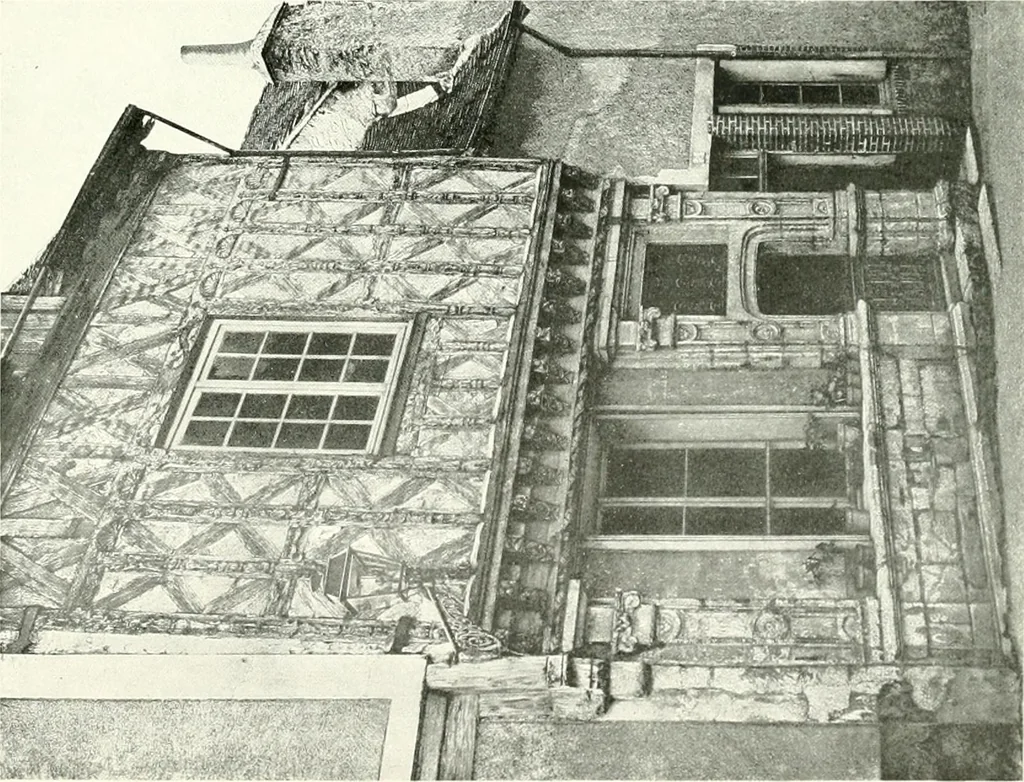 An illustration from Farm houses, manor houses, minor chateaux and small churches : from the eleventh to the sixteenth centuries, in Normandy, Brittany and other parts of France, 1917, leaf 102