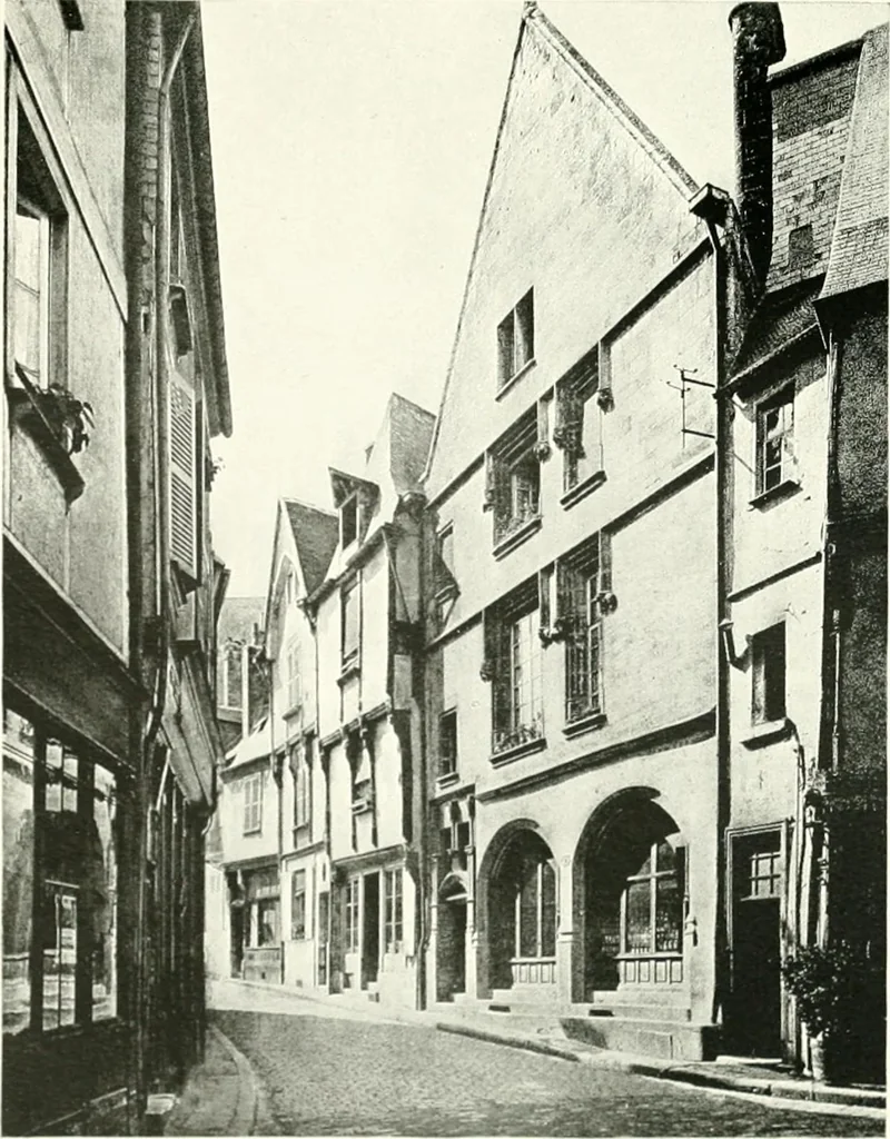 An illustration from Farm houses, manor houses, minor chateaux and small churches : from the eleventh to the sixteenth centuries, in Normandy, Brittany and other parts of France, 1917, leaf 110