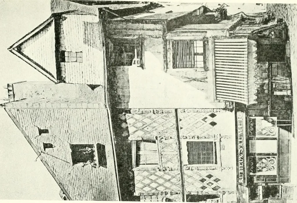 An illustration from Farm houses, manor houses, minor chateaux and small churches : from the eleventh to the sixteenth centuries, in Normandy, Brittany and other parts of France, 1917, leaf 118