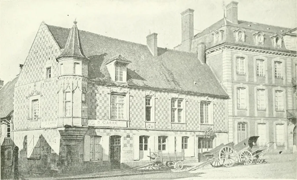 An illustration from Farm houses, manor houses, minor chateaux and small churches : from the eleventh to the sixteenth centuries, in Normandy, Brittany and other parts of France, 1917, leaf 124