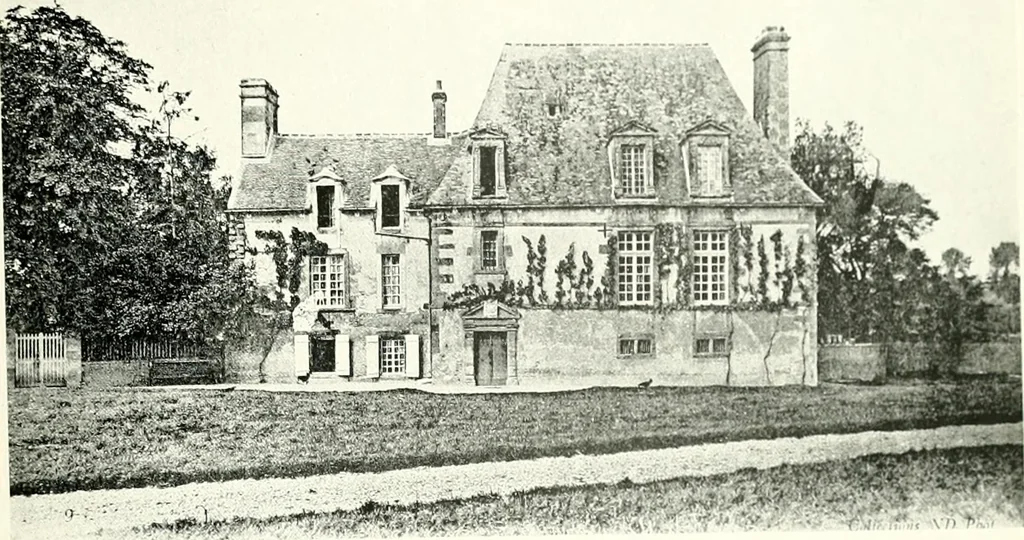 An illustration from Farm houses, manor houses, minor chateaux and small churches : from the eleventh to the sixteenth centuries, in Normandy, Brittany and other parts of France, 1917, leaf 142