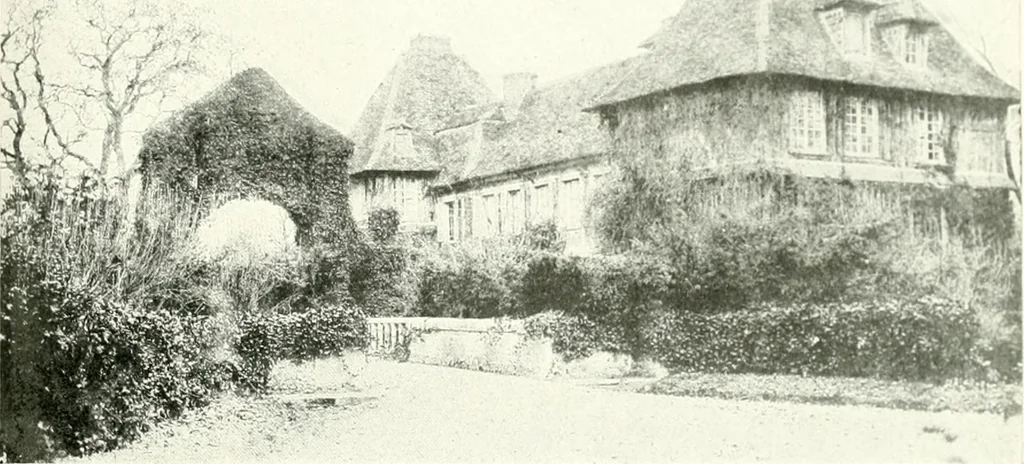 An illustration from Farm houses, manor houses, minor chateaux and small churches : from the eleventh to the sixteenth centuries, in Normandy, Brittany and other parts of France, 1917, leaf 144