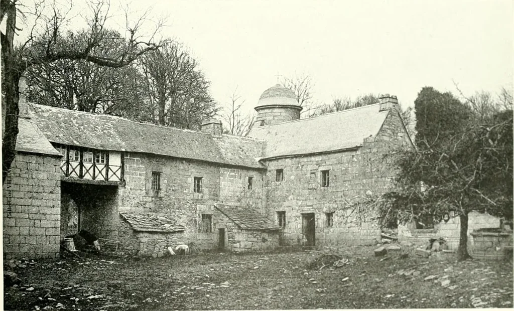 An illustration from Farm houses, manor houses, minor chateaux and small churches : from the eleventh to the sixteenth centuries, in Normandy, Brittany and other parts of France, 1917, leaf 144