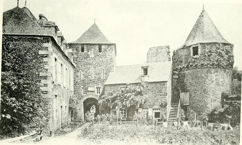 An illustration from Farm houses, manor houses, minor chateaux and small churches : from the eleventh to the sixteenth centuries, in Normandy, Brittany and other parts of France, 1917, leaf 146