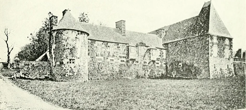 An illustration from Farm houses, manor houses, minor chateaux and small churches : from the eleventh to the sixteenth centuries, in Normandy, Brittany and other parts of France, 1917, leaf 150