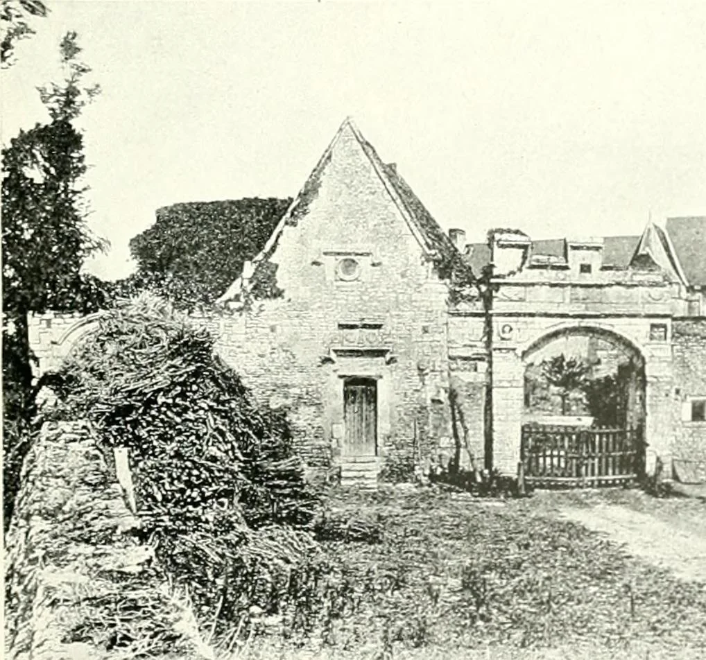 An illustration from Farm houses, manor houses, minor chateaux and small churches : from the eleventh to the sixteenth centuries, in Normandy, Brittany and other parts of France, 1917, leaf 160