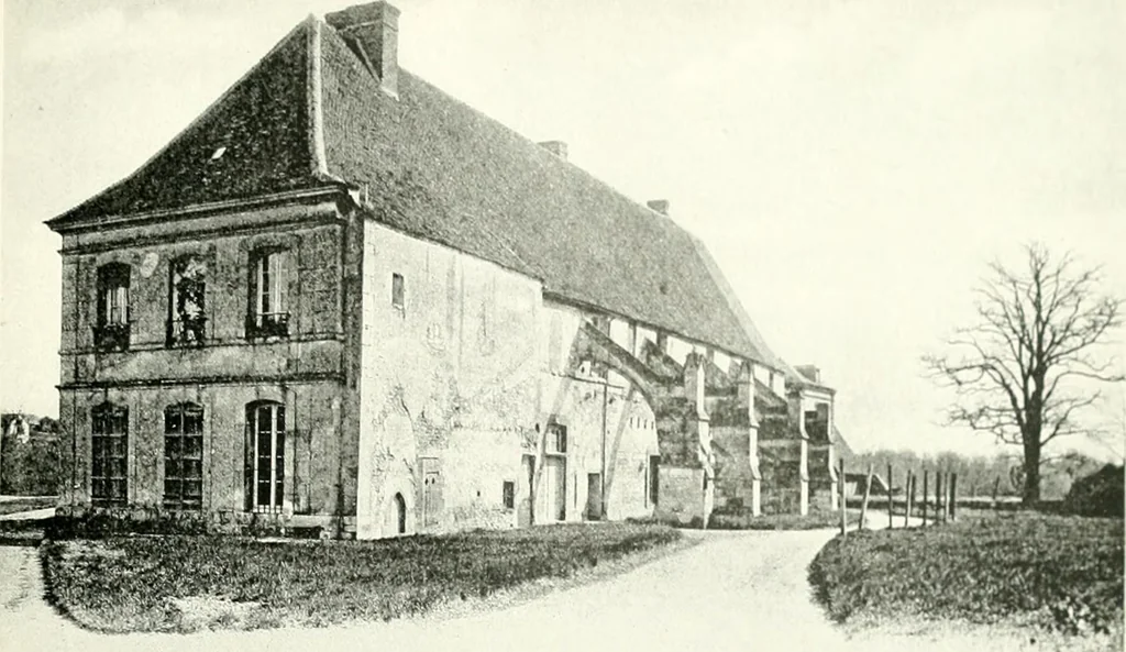 An illustration from Farm houses, manor houses, minor chateaux and small churches : from the eleventh to the sixteenth centuries, in Normandy, Brittany and other parts of France, 1917, leaf 168