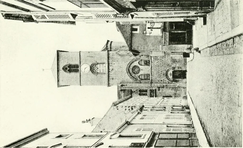 An illustration from Farm houses, manor houses, minor chateaux and small churches : from the eleventh to the sixteenth centuries, in Normandy, Brittany and other parts of France, 1917, leaf 170