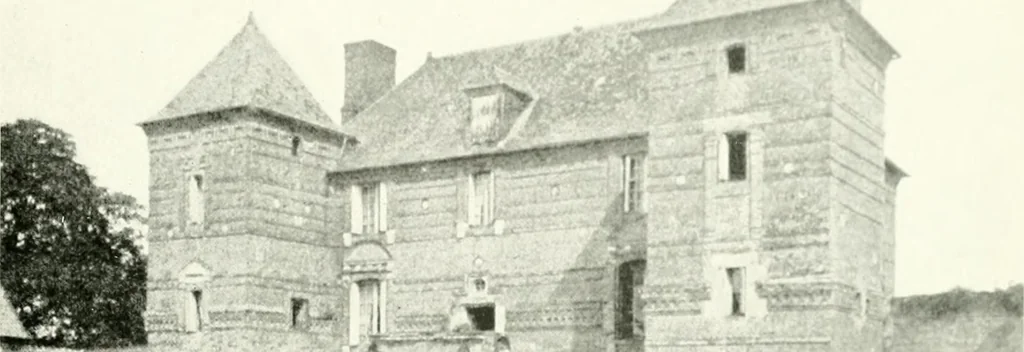 An illustration from Farm houses, manor houses, minor chateaux and small churches : from the eleventh to the sixteenth centuries, in Normandy, Brittany and other parts of France, 1917, leaf 174