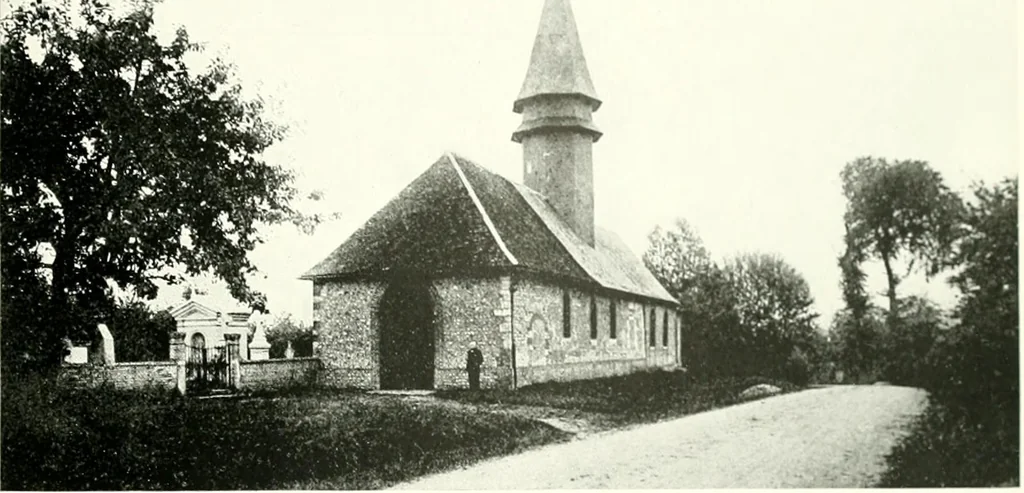 An illustration from Farm houses, manor houses, minor chateaux and small churches : from the eleventh to the sixteenth centuries, in Normandy, Brittany and other parts of France, 1917, leaf 180