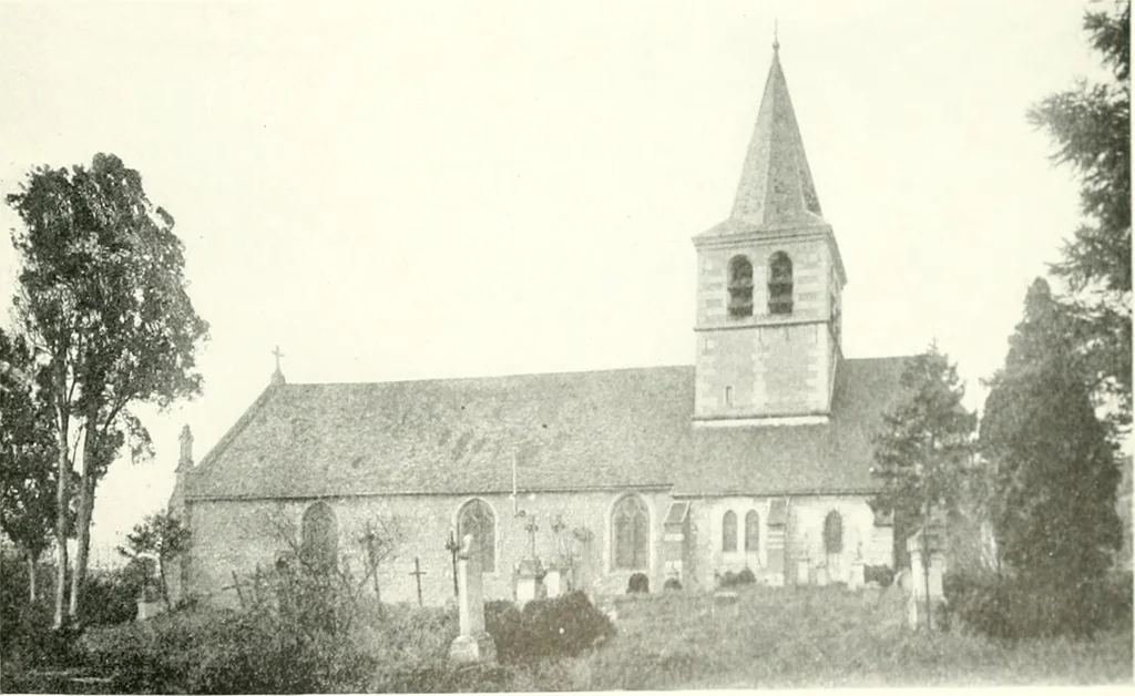 An illustration from Farm houses, manor houses, minor chateaux and small churches : from the eleventh to the sixteenth centuries, in Normandy, Brittany and other parts of France, 1917, leaf 182
