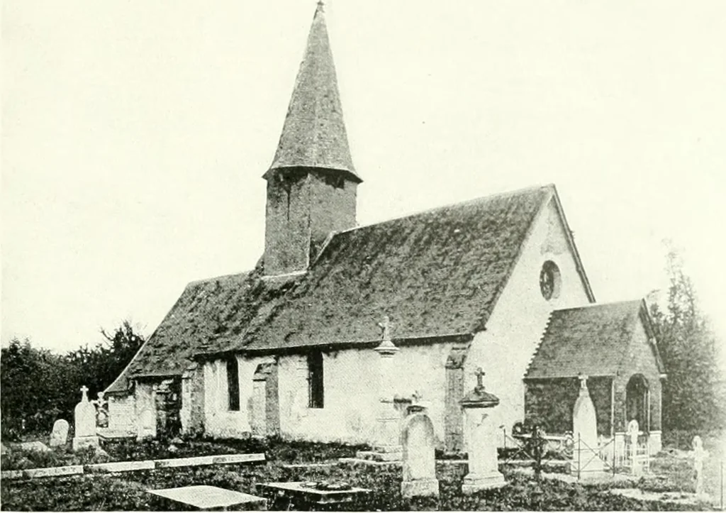 An illustration from Farm houses, manor houses, minor chateaux and small churches : from the eleventh to the sixteenth centuries, in Normandy, Brittany and other parts of France, 1917, leaf 188