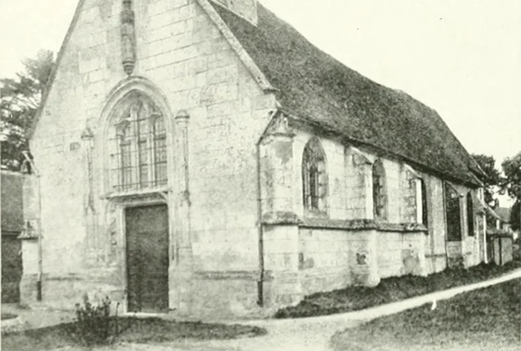 An illustration from Farm houses, manor houses, minor chateaux and small churches : from the eleventh to the sixteenth centuries, in Normandy, Brittany and other parts of France, 1917, leaf 196