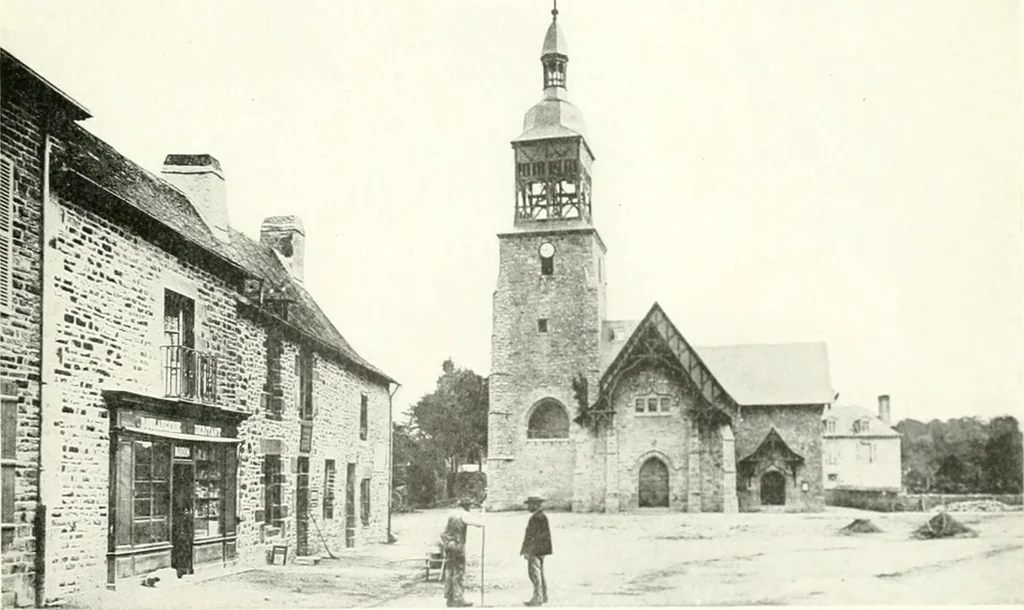 An illustration from Farm houses, manor houses, minor chateaux and small churches : from the eleventh to the sixteenth centuries, in Normandy, Brittany and other parts of France, 1917, leaf 198