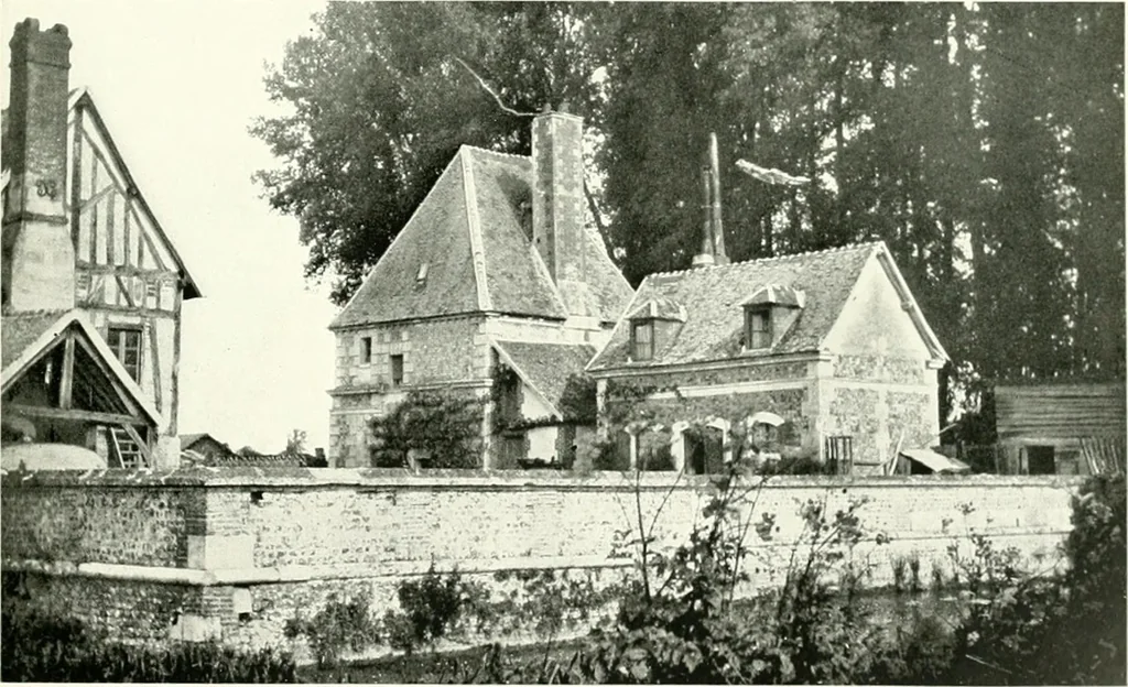 An illustration from Farm houses, manor houses, minor chateaux and small churches : from the eleventh to the sixteenth centuries, in Normandy, Brittany and other parts of France, 1917, leaf 22