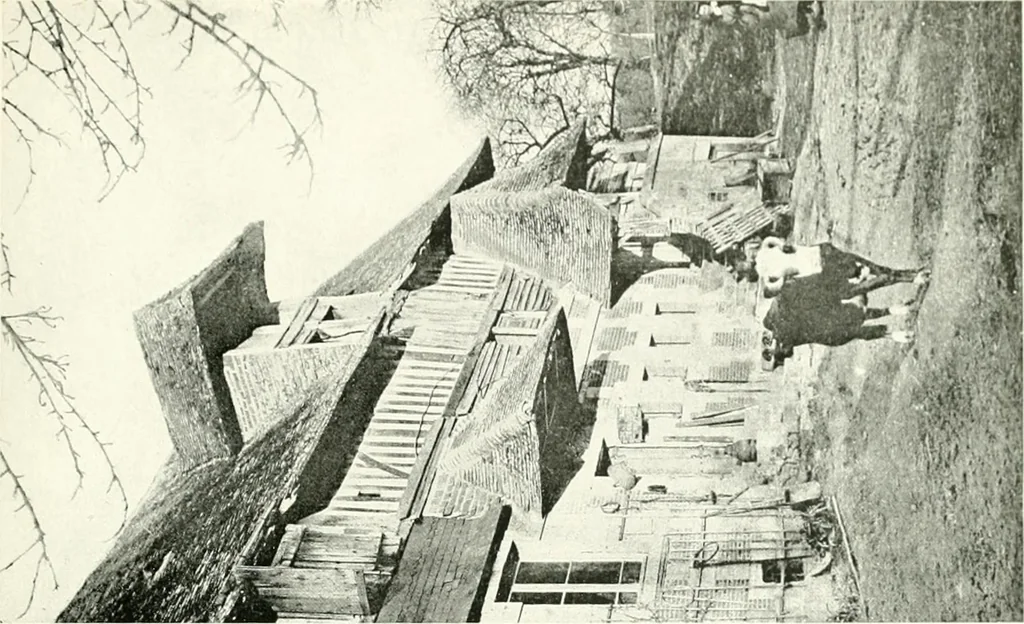 An illustration from Farm houses, manor houses, minor chateaux and small churches : from the eleventh to the sixteenth centuries, in Normandy, Brittany and other parts of France, 1917, leaf 36