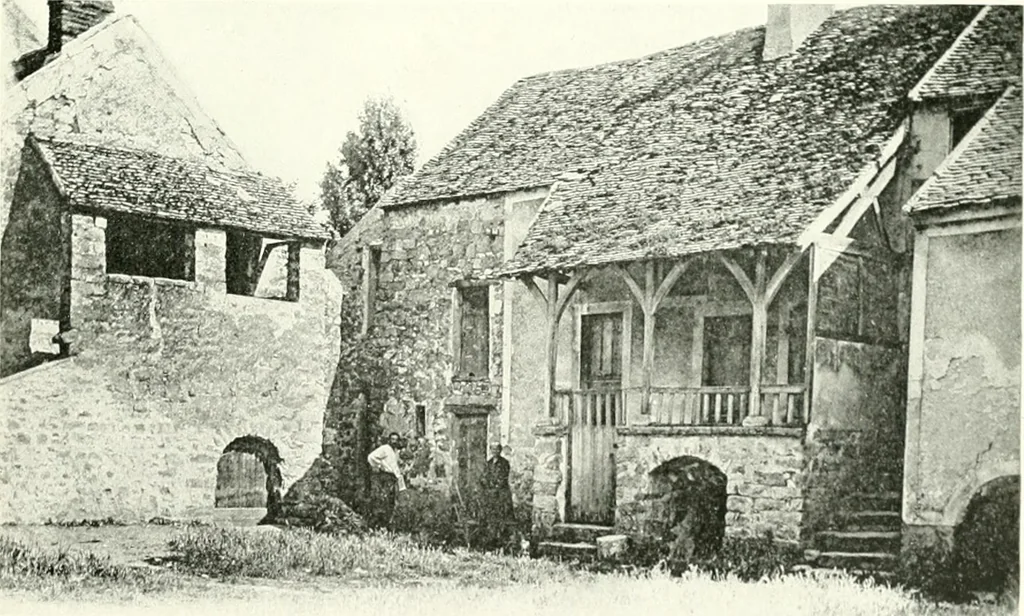 An illustration from Farm houses, manor houses, minor chateaux and small churches : from the eleventh to the sixteenth centuries, in Normandy, Brittany and other parts of France, 1917, leaf 38
