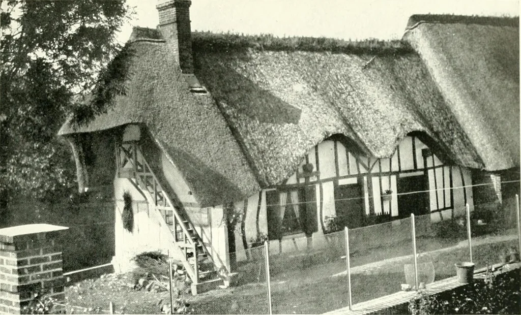 An illustration from Farm houses, manor houses, minor chateaux and small churches : from the eleventh to the sixteenth centuries, in Normandy, Brittany and other parts of France, 1917, leaf 46
