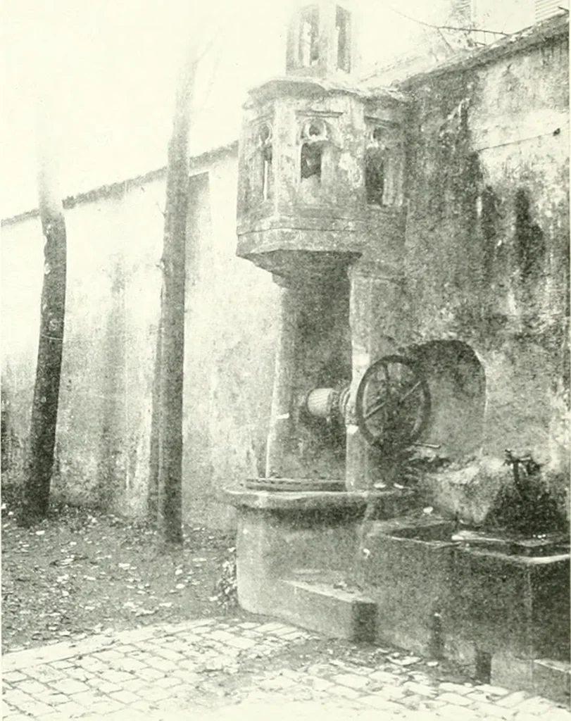 An illustration from Farm houses, manor houses, minor chateaux and small churches : from the eleventh to the sixteenth centuries, in Normandy, Brittany and other parts of France, 1917, leaf 48