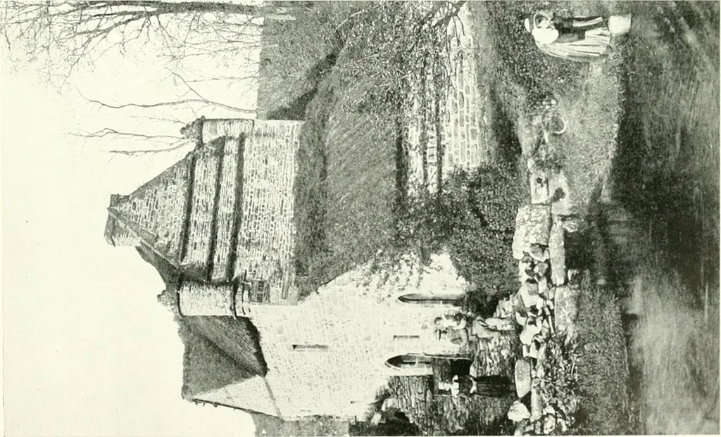 An illustration from Farm houses, manor houses, minor chateaux and small churches : from the eleventh to the sixteenth centuries, in Normandy, Brittany and other parts of France, 1917, leaf 48