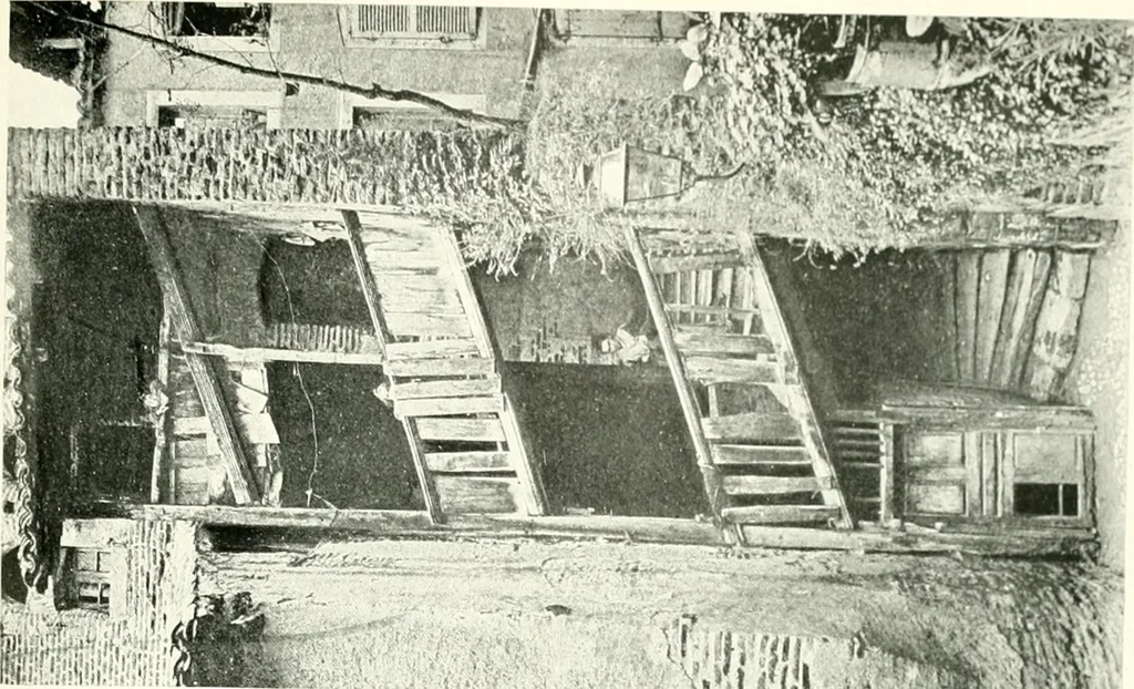An illustration from Farm houses, manor houses, minor chateaux and small churches : from the eleventh to the sixteenth centuries, in Normandy, Brittany and other parts of France, 1917, leaf 54