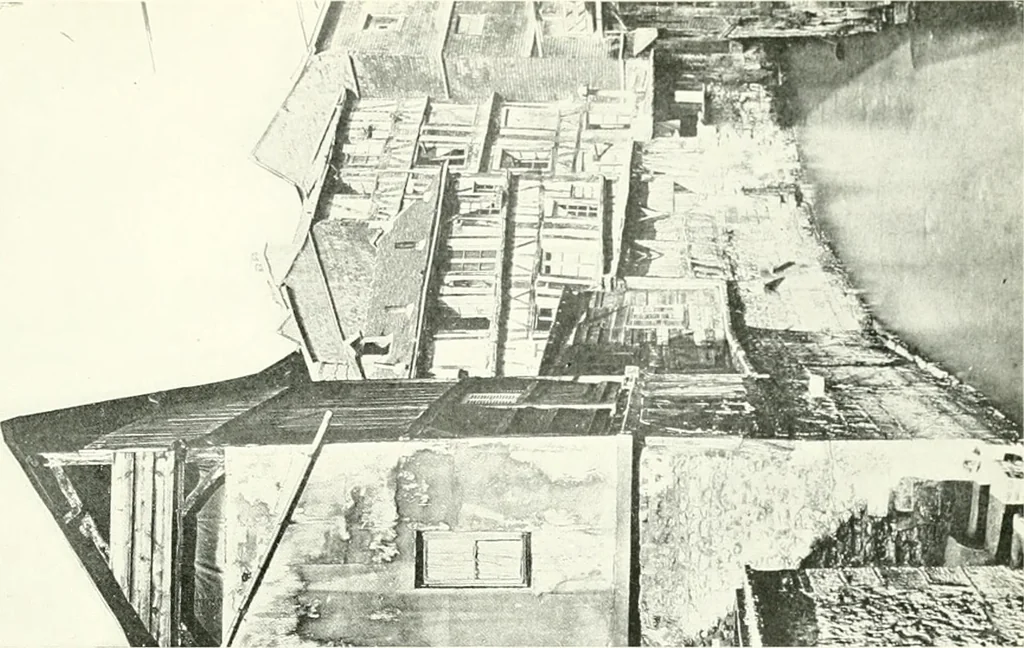 An illustration from Farm houses, manor houses, minor chateaux and small churches : from the eleventh to the sixteenth centuries, in Normandy, Brittany and other parts of France, 1917, leaf 56