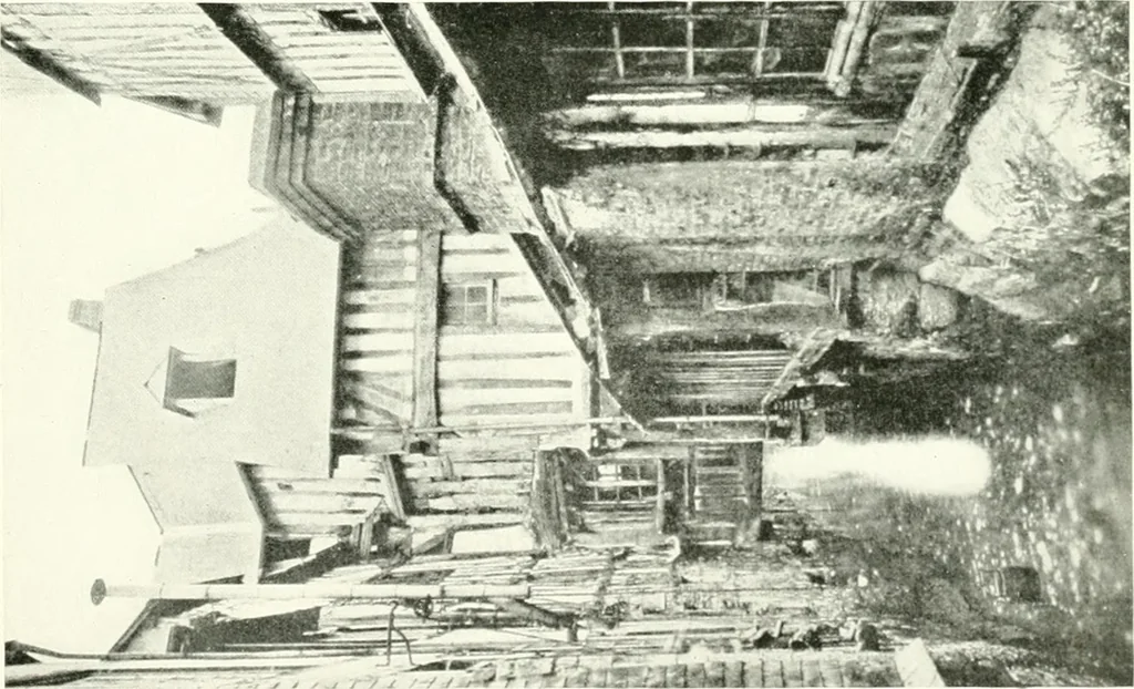 An illustration from Farm houses, manor houses, minor chateaux and small churches : from the eleventh to the sixteenth centuries, in Normandy, Brittany and other parts of France, 1917, leaf 56